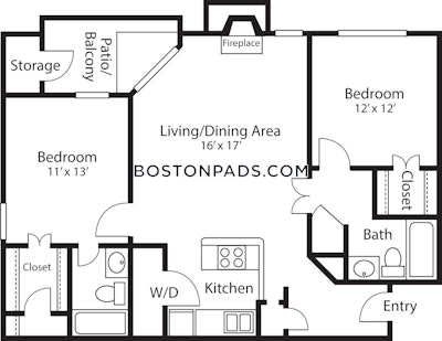 Quincy 2 Bed 2 Bath QUINCY  South Quincy - $2,655